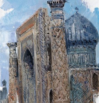 Samarkand. Triptych part 3 (90×30)